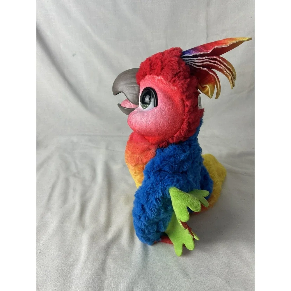 Hasbro Parrot FurReal Friends Rock-A-Too Show Bird Interactive Talking Plush